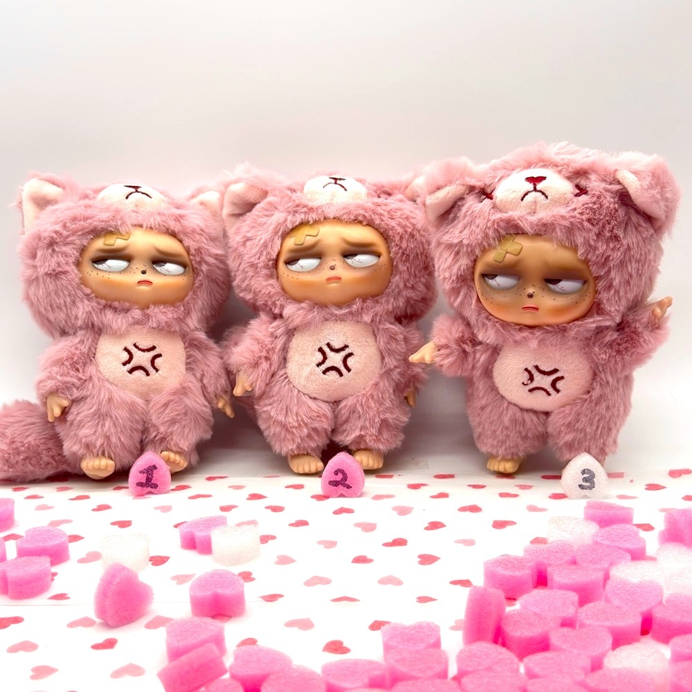 Sleepless Grumpipi QiQi Plush • Vinyl Face • GRUMPIPI Art Toy 😴💤 - Picture 3 of 5